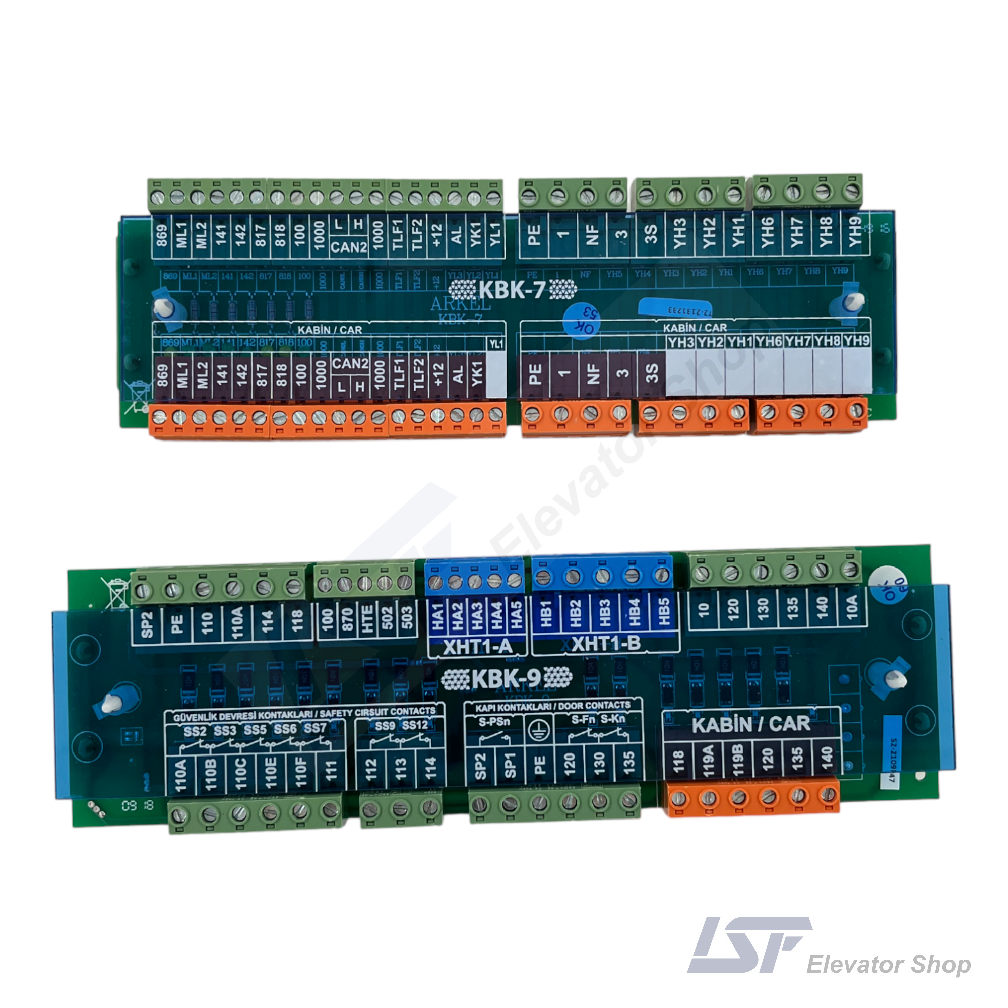 Arkel KBK-7 and KBK-9 Connection Cards for Lift Control Panels
