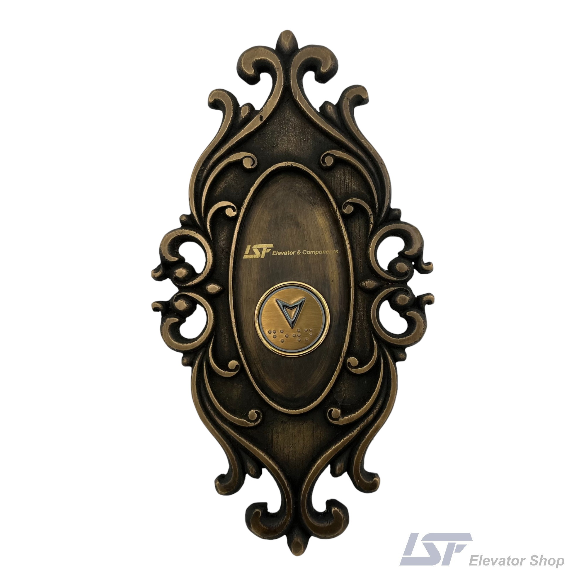 vintage Außentableau Europa ISF Elevator Shop