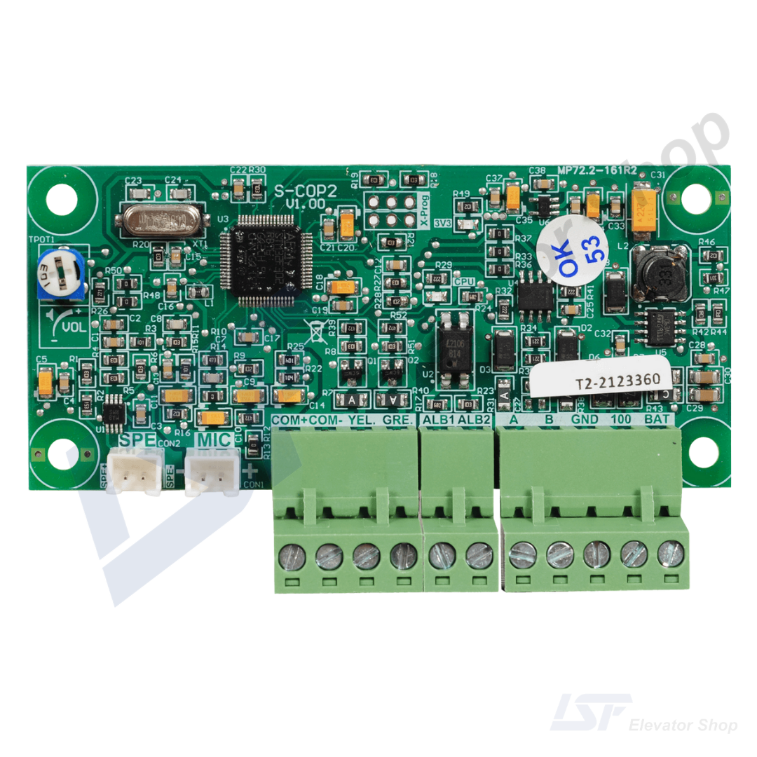 ARKEL-ARLINE-S-COP2-1 ARKEL ARLINE S-COP2 v1.00 PCB board green circuit board with terminal block and white connectors